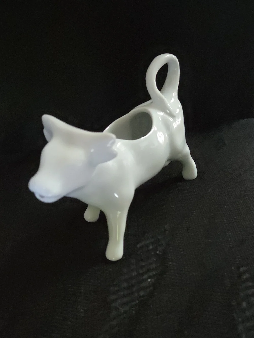 Apilco PorcelainWhite Ceramic Cow Creamer Made In France
